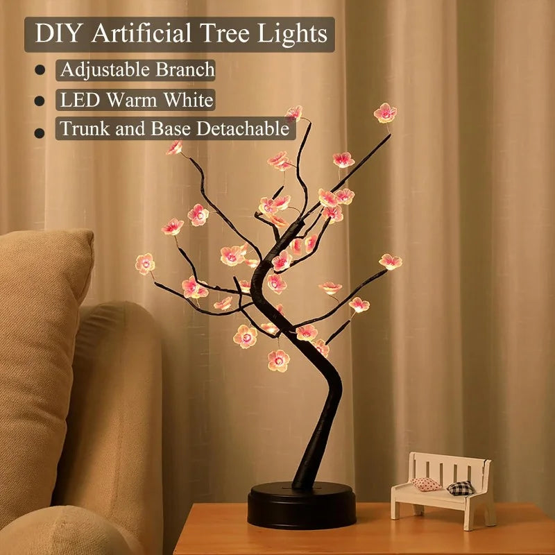 LED Cherry Blossom Bonsai Lamp