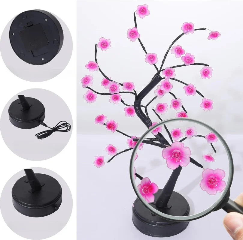 LED Cherry Blossom Bonsai Lamp